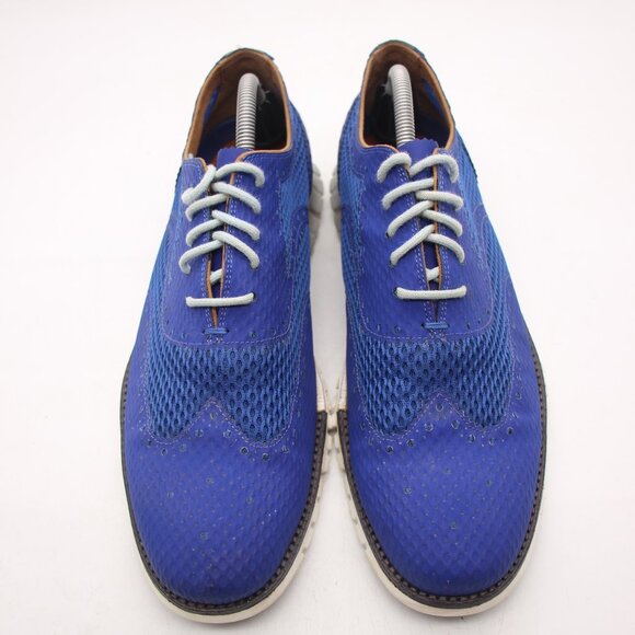 Cole Haan Men's 10 M Zerogrand Stitchlite Blue Marlin Wingtip Oxford C20022 - Picture 2 of 9